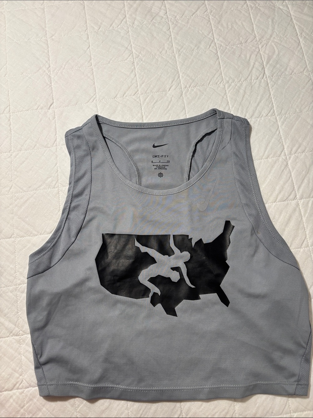 Nike Cropped USA Wrestling Tank Top